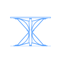 Furniture Dining Tables Face Off Table Stencil Svg Design File, Free Vectors File